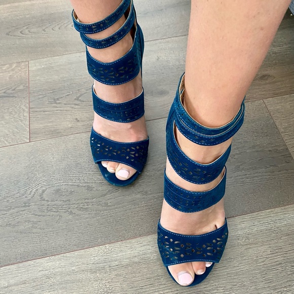 JBloom blue heels Size 39 (9US) - Picture 7 of 8